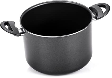 Moneta Gea Pentola a 2 Manici, 22 Cm, Alluminio 100% riciclato, per Ogni Piano Cottura Incluso l'Induzione. Made in Italy