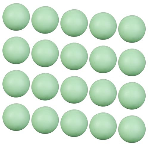 Avejjbaey 20er-Pack Tischtennis-Kugeln, 40 mm, leuchtet Dunkeln, Pingpong für Party, Familie, Schule, Outdoor-Spiel,