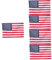 BESPORTBLE 5St Boot-Flaggen- Amerikanische Gartenflagge US-Flaggen für draußen patriotische flagge im freien american flag flagge usa uns Fahnen amerikanische Flagge Stoff Colorful