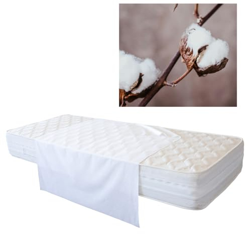 ROVESI Traverse Coprimaterasso Impermeabile in Cotone 80x120 cm Protezione Totale Letto Lettini durante lo spannolinamento - Lavabile Oltre 200 Volte, Morbido, Traspirante, Assorbente