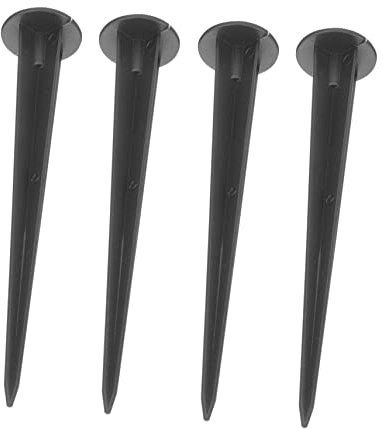 KONTONTY Accessori Pali Inseriti Per Lampade Da Esterno in Alluminio Fuso, Set Da 4 Pezzi, Pali Luminosi Di Natale Compatti e Robusti, Per Giardino e Uso Esterno