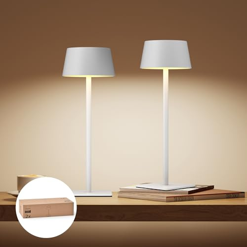 Philips Solar Outdoor Table Lamp, Portable LED Desk Light,Cordless Battery-Operated,2 Adjustable Height, Touch Control & Stepless Dimming Night Light,Waterproof for Garden, Bedroom
