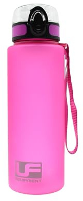 Urban Fitness Flow 700ml Flip Lid Water Bottle, Dishwasher Safe, BPA-Free, Food-Grade Plastic, Leak-Proof and Durable for Travel, Gym, Hiking, Sports, Pink