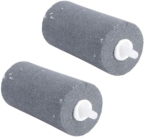 HAPINARY 2 Piezas Piedras Difusoras de Oxígeno para Acuario Aireador de Tanque con Burbujas Uniformes Material Carburo de Resistente Fácil Limpieza y Reutilizable para Peceras