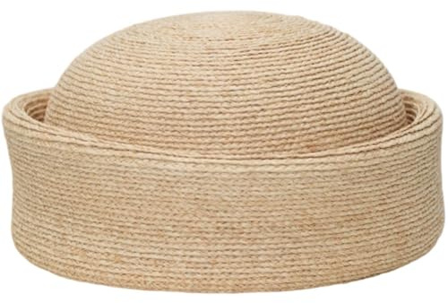 Wudaizhi Chapeau Bibi en Paille pour Femme, Béret D'été, Chapeau pour Goûter À L'église