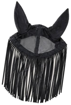 PANGBOER Masque à Franges Anti-Mouche pour Cheval, pour pâturage et équitation, avec Flux d ' air et Masque Anti-Mouche à Ajustement Ferme pour Ferme
