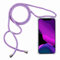 2ndSpring Handykette Schutzhülle kompatibel mit Huawei Mate 20 X Handyhülle mit Band,Halsband Lanyard Silikonhülle,Blauer Regenbogen