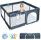 HABOWN Laufstall Faltbar 127x127CM, Laufgitter Mit Atmungsaktivem Netz an Vier Seiten und Rutschfester Basis