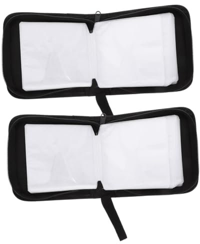 Cabilock 2 Stück 40 Mini-CD-Paket DVD-Organizer CD-Aufbewahrungsbox CD Hülle cd boxen Mini-Ordner CD-Tragetasche Disc-Aufbewahrungstasche Wagen CD-Tasche Album-Box reisen, YI2VI4HA2756Z00CA6