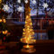 Lichterkette Weihnachtsbaum, 30 LED Lichter Weihnachtsbaum mit Beleuchtung, Batteriebetrieben Weihnachtsbaum Lichter Spiral Baum Tischlampe Weihnachtsbaum Lichterkette für Weihnachtsdekoration (Gold)