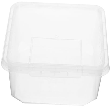 HOLIDYOYO Spider Box for Reptile Feeding Enclosure for Tarantula Small Feed Bin for Insect Tank Terrariums Accessories for Reptiles
