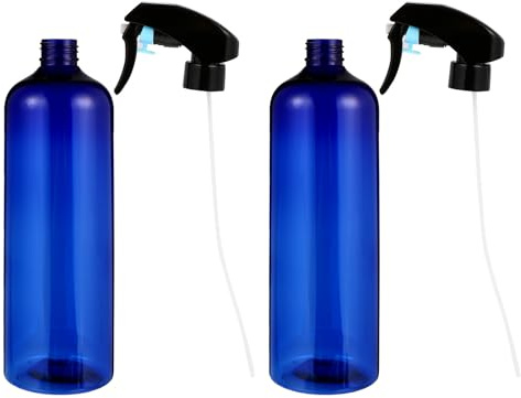 DOITOOL 2 Stück 500 ml Feiner Sprühnebel Sprühflasche aus Kunststoff mit Ergonomischem Griff für Garten Reinigung und Friseure