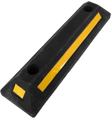 Cale de roue pour voiture, Butée de roue stationnement en caoutchouc multicolore 51,5 x 13, 8 cm