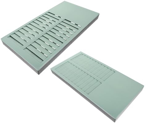 MINAOLULUS Supporto da Muro per Cartellini Lavoro 24 Slot per Schede, Porta Biglietti da Visita Resistente per Ufficio e Registratore