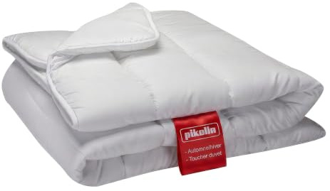 PIKOLIN Couette 280 x 240 cm 300 g Tempérée en Fibre Ecolofil pour Lit 2 Personnes - Certifié Oeko-Tex - Couette Antiallergique, Lavable, Douce et Respirante