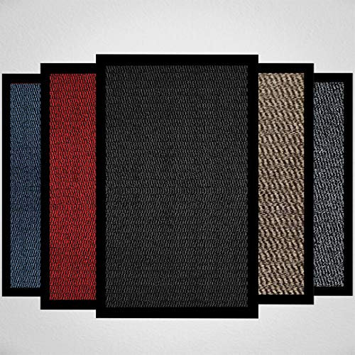 Doormat Dirt Trapper For Indoor & Outdoor Black Grey Washable Barrier Mat Heavy Duty Non - Slip Door Entrance Mat Kitchen Runner Super Absorbent Door Mat Indoor