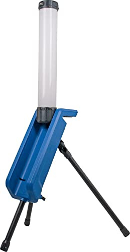 as - Schwabe CENTRA 360° Akku LED Lichtsäule 30 W, 3000 Lumen - mobiler Tower Baustrahler 112 cm - 2 Lichtstufen - 360° Beleuchtung - Arbeitsleuchte klappbar - 18,5V Akku - IP54, 46374