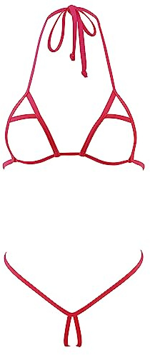 SHERRYLO Bikiniset för kvinnor, 1602-röd, one size