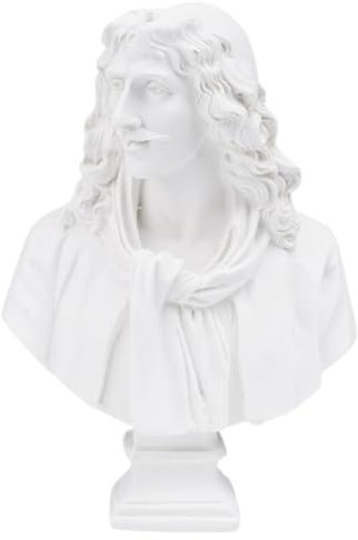 Garneck Skulpturen Büstenstatue Aus Kunstharz Griechischer Kunstharz- -David-Kopf Skulptur Figur Gipsfiguren Mini-heimdekoration Skulptur Weiß Für Kunst-bastler – Artemis Skulptur Deko