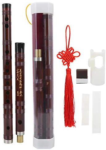 China Tradition Flute, 2-sektionsflöjt Har en Mässingskontakt, Medelhög Till Hög Tonart, F-nyckel Kinaflöjt för Musikälskare (F-nyckel)