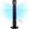 NETTA Tall Tower Fan 42 Inch, Quiet Bladeless Tall Fan,7 Hour Timer with Remote Control, Oscillation, LED Touch Display, 3 Modes & 3 Speed Settings for Home & Office - Black