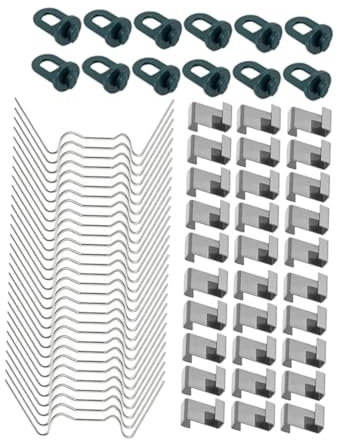CAXUSD Gewächshaus Glas Befestigung Clip W-druckklammer Aus Edelstahl Z-klemmen Für Gewächshaus Zubehör Zur Sicherung Von Glasscheiben Unverzinkt Und Rostfrei