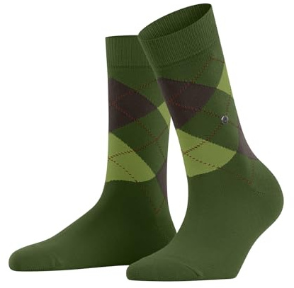 Burlington Queen W So algodón estampados 1 par, Calcetines Mujer, Verde Forest 7657, 36-41