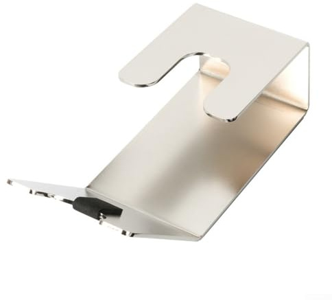 Portafiltro de café de acero inoxidable con almohadillas de silicona antideslizantes para una mayor estabilidad durante la preparación de espresso (plata)