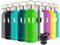 Super Sparrow Water Bottle Stainless Steel - 350ml - Insulated Metal Water Bottles - Standard Mouth Flask - BPA Free - Straw Bottle for Work, Gym, Sports - 2 Lids