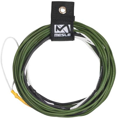 Mesle Wakeboard Haupt-Leine Ten 80', Non-Stretch Silikon Rope, Länge 24,4 m - 15,2 m, 7 Sektionen, Dyneema-Silikon Wettkampf-Seil, schwimmend, inkl. Rope Keeper