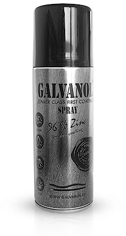 GALVANOL Spray Zinc 400ml Protección catódica certificada anticorrosiva de ultra larga duración. Pureza Zinc 99%, cantidad en capa seca 96%. Mejores resultados en ensayos.