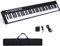 GYMAX 88 Keys Digital Piano, Portable Keyboard Piano with Bluetooth, MP3/USB/MIDI, Sustain Pedal, Rechargeable Battery & Carrying Bag, Full-size Electronic Keyboard for Beginners Kids Adult (Black)
