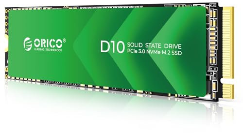 ORICO 128GB M.2 NVMe SSD,TLC NAND Flash,1700MB/s PCIe 3.0 M2 2280 SSD, Internes Solid State Laufwerk Kompatibel mit Desktop-Laptop - D10