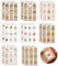 NVGVUP 144 Stück Weihnachten Etiketten Aufkleber Selbstklebend, 72 Stil Geschenkanhänger, Namensaufkleber Geschenketikette, Weihnachtsaufkleber für Geschenktüten Papiertüten Kekstüten (33 × 53 mm)