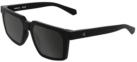 Calvin Klein Jeans Men's Sunglasses CKJ25621S - Black with Solid Grey Lens