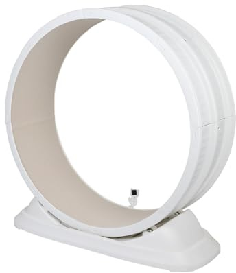 Homewell Löphjul för katter, löpband, springhjul inomhus, Teaser för katter att springa, springa, träna, 800 mm (vit)