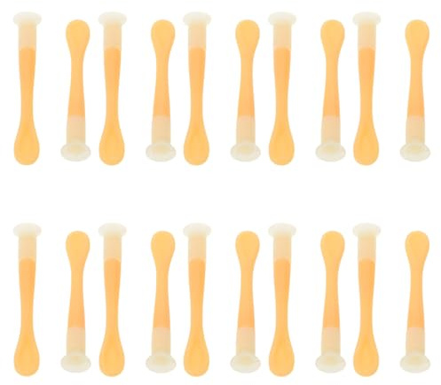 FRCOLOR Lot de 20 Bâtonnets Jaunes pour Lentilles de Contact, Outil D'insertion Retrait Réutilisable, Applicateur Pratique et Portable pour Soins Oculaires en Voyage, Accessoires