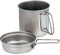 Snow Peak Men's Trek 900 Titanium Cookset, SCS-008T, Japanese, Ultralight and Compact for Backpacking and Camping, Made in Japan, Lifetime Product Guarantee, One Size