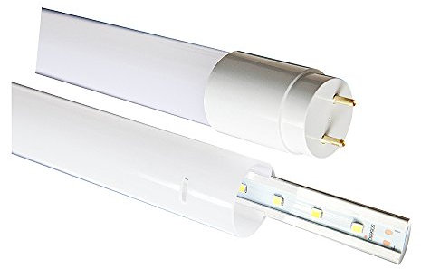 NCC-Licht LED Leuchtmittel T8 Röhre 60cm 9W G13 neutralweiß 4000K inklusive Starter