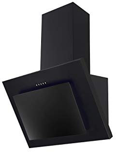 PKM Schräghaube S28-60 BBPY | Dunstabzugshaube | Wandhaube | Abluft | Umluft | Schwarzes Glas | 60cm