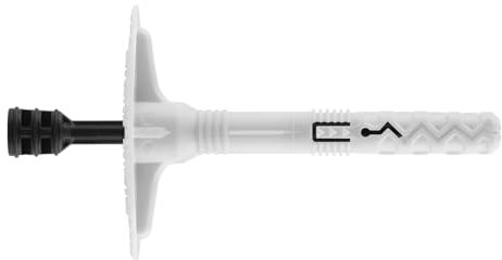 Index - 200 chevilles de fixation de panneaux isolants 10 x 100 mm (D. 10 mm) avec clou polyamide