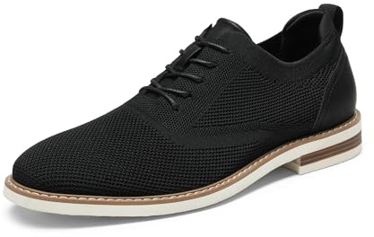 Bruno Marc Zapatos de Cordones Zapatillas de Vestir Oxfords Clásico Formales Derby para Hombre Negro-E SBOX2320M-E Talla 46 (EUR)