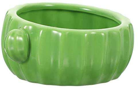 BESPORTBLE Ciotola Ceramica Per Criceti e Animali Piccoli Ciotola Per Cibo e Stile Cactus Design Compatto e Resistente Perfetta Per Criceti e Cincillà Facile Da Pulire e Sostituire