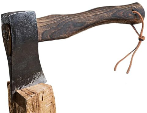 Wezalget Manche de hache, manche en bois pour hache - Poignée de hachette de camping,Poignée de remplacement en bois, poignée de hache courte, poignée ergonomique pour hachette