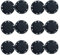 6 Paar Druckknöpfe Magnetisch, Magnetknöpfe zum Annähen, Schwarz Magnetische Knopf, 8 Löcher Durchmesser 26mm, zum Annähen, Basteln, DIY Nähen, Kleidung Mantel, Tasche, Jacken
