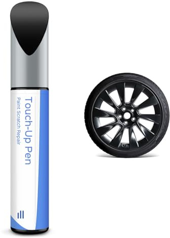 Matt svart Tesla fälgar lackstift – gör-det-själv fälgar reparation för modell Y 20 tum