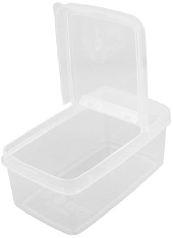 VERDANVERSE Sliced Cheese Container Airtight Flip Lid Plastic Cheese Storage Box for Fridge Food Container Lid for Butter