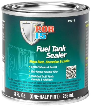 Fuel Tank Repair Sealer 236ml – Professional Liquid Sealant for Car & Motorcycle Petrol Tanks | Stops Leaks, Rust & Corrosion, Chemical-Resistant Durable Coating