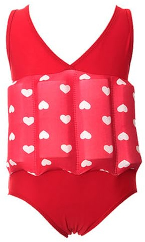 NaLatia Kleinkindobene Badeanzug Mädchen weich ＆ elastisches Kleinkind Schwimmschwimmflohenhautfreundlicher Onesie Badeanzug mit abnehmbaren Sicherheitsschwimmer für Pool Baby Training Aid 2025 Neu