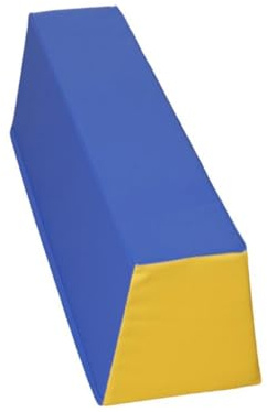 Folpus Barra de Equilibrio de Gimnasia para niños, Barra de Suelo Antideslizante, Ejercicio para guardería, Juego de Actividad motora y Fitness en, Azul Amarillo